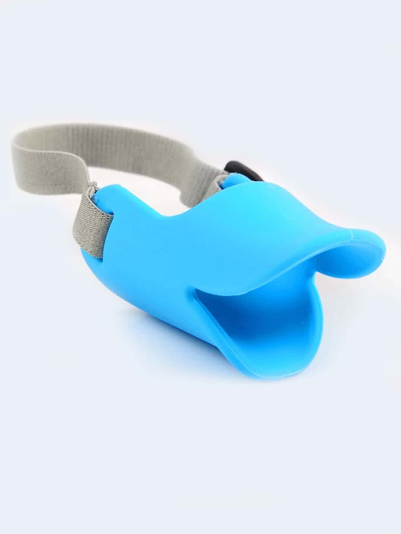 1pc Silicone Pet Muzzle - Blue - View 2