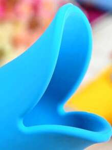 1pc Silicone Pet Muzzle - Blue - View 3