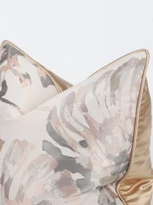 1pc Modern Minimalist Jacquard Plant Pattern Decorative Pillow Cover, Suitable For Sofa, Living Room, Bedroom, 45cm*45cm, 17.7inch*17.7inch, Home Decor, Room Decor, Office Decor, Living Room Decor (No Pillow Insert) - Multicolor - View 6