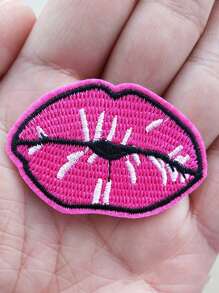 1 Môi Thiết Kế Sắt Trên Miếng Dán Dễ Thương Polyester Tự Làm Quần Áo Phụ Kiện Cho DIY - Nhiều màu - Xem 1