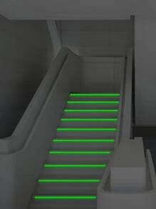 1 Cuộn Băng Keo Phát Sáng Trong Bóng Tối, Băng Keo Tự Dính Màu Xanh Lá Cây Trang Trí Nhà Cửa - màu xanh lá - Xem 7