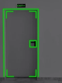 1 Cuộn Băng Keo Phát Sáng Trong Bóng Tối, Băng Keo Tự Dính Màu Xanh Lá Cây Trang Trí Nhà Cửa - màu xanh lá - Xem 8