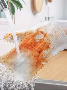 10入組/套滌綸家用手套家用白色洗碗手套