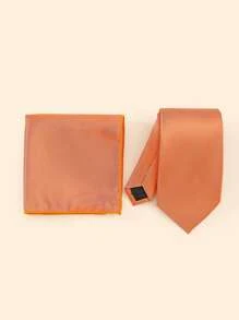 Nam Cà Vạt & Khăn Rằn & Khuy Măng Sét - trái cam - Xem 2