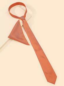 Nam Cà Vạt & Khăn Rằn & Khuy Măng Sét - trái cam - Xem 3