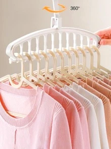 1 pieza de plástico Percha Organizador minimalista blanco Perchero para ropa para doméstico - Blanco - Ver 4