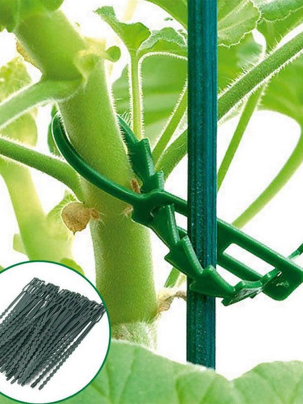 50pcs Adjustable Plant Ties, Garden Plant Twist Ties, Planting Supplies, Garden Tools SHEIN UK