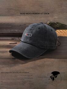 1pc Unisex Y2k Style Printed Battery Percentage Sun Hat For Outdoor Sports, Sun Protection, Daily Commute - Black - View 3