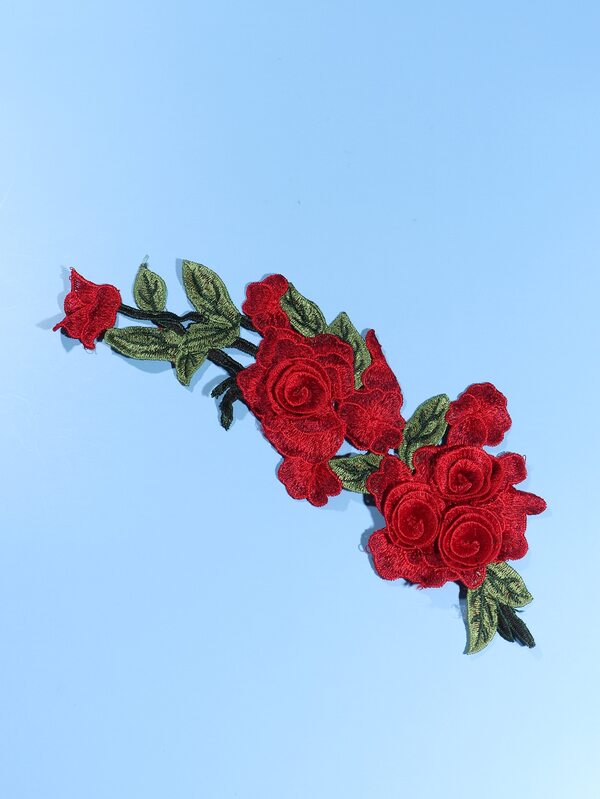 زهرة تصميم DIY التصحيح ومطرز التصحيح البوليستر الملابس الديكور للخياطة DIY