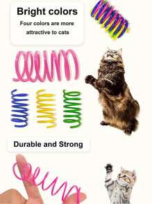 Đồ chơi mùa xuân cho mèo màu ngẫu nhiên 8 cái - Nhiều màu - Xem 3