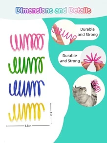 Đồ chơi mùa xuân cho mèo màu ngẫu nhiên 8 cái - Nhiều màu - Xem 4