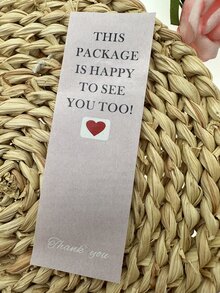 32張紙質禮品貼紙現代心形和標語圖形禮品包裝密封貼紙適用於家庭派對 - 粉色 - 查看 2