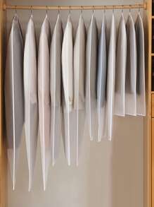 1入組素色衣服防塵罩 - 白色 - 查看 5