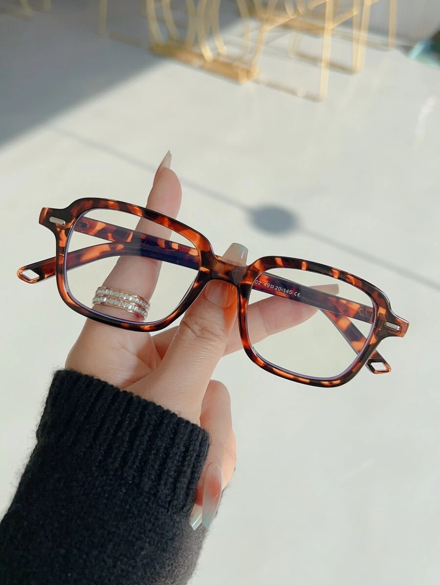 玳瑁色镜框眼镜 - 彩色 - 查看 1