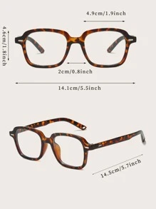 玳瑁色镜框眼镜 - 彩色 - 查看 4