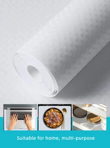 1 rollo de Forro protector PEVA, forro antideslizante blanco para estantes, forro para gabinetes para hogar, escuela, oficina, hogar, viajes, deshumidificador para hogar