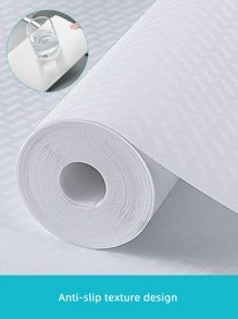 1 rollo de Forro protector PEVA, forro antideslizante blanco para estantes, forro para gabinetes para hogar, escuela, oficina, hogar, viajes, deshumidificador para hogar