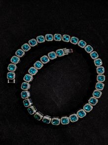 Collar de decoración de diamantes de imitación para hombre, estilo Punk Hip Pop, para regalo de joyería y fiesta - Multicolor - Ver 2