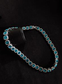 Collar de decoración de diamantes de imitación para hombre, estilo Punk Hip Pop, para regalo de joyería y fiesta - Multicolor - Ver 5