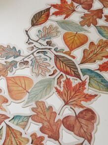 1 件树叶印花镂空餐垫，适合日常使用