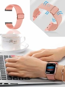 素色智能手錶帶 - 藕粉色 - 查看 3