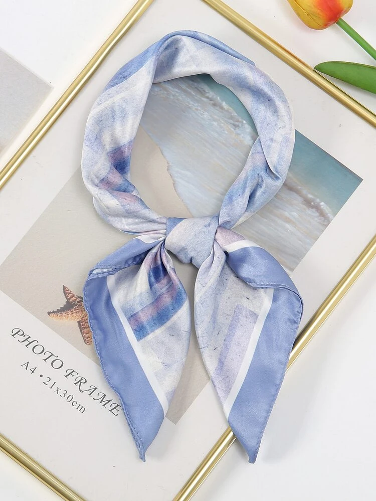 Bandana à imprimé géométrique - Multicolore - Voir 1