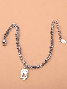 Pulsera accesorio de búho - Plateado - Ver 1