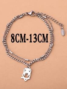 Pulsera accesorio de búho - Plateado - Ver 3