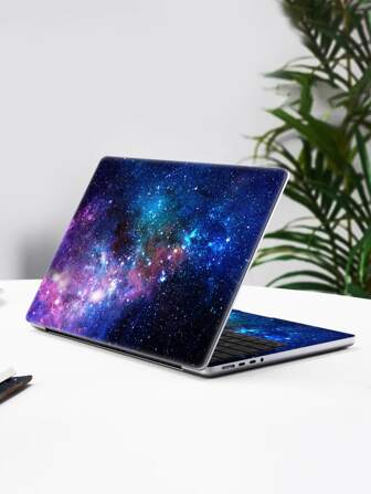 2sheets Galaxy Print  Laptop Protective Sticker