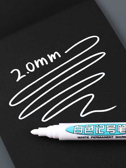 1 Stück weiße Acryl Markierungsstifte – perfekt für Dekorations DIY Projekte auf Glas, Holz, Metall, Keramik und mehr