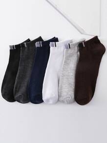 6pairs Men Letter Graphic Ankle Socks - Multicolor - View 3