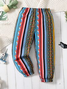 Toddler Boys Geo Print Trousers - Multicolor - View 1