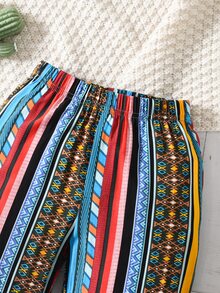 Toddler Boys Geo Print Trousers - Multicolor - View 4