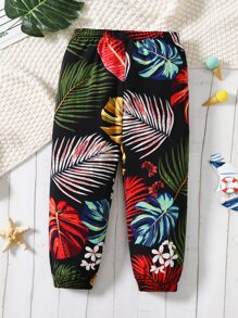 Toddler Boys Tropical Print Trousers - Multicolor - View 2