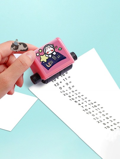 1 件卡通图案印章，不含墨水