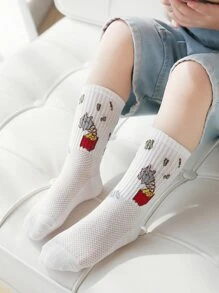5 đôi Vớ họa tiết hoạt hình cho trẻ em - Nhiều màu - Xem 9