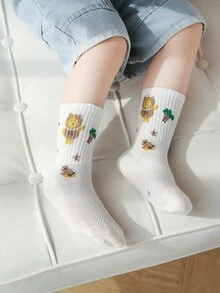 5 đôi Vớ họa tiết hoạt hình cho trẻ em - Nhiều màu - Xem 10