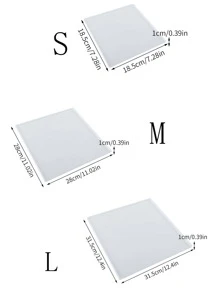 1 Khuôn silicon, Khuôn silicon thiết kế kẻ caro cho DIY - trắng - Xem 2