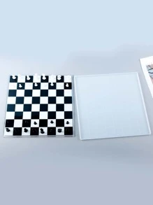 1 Khuôn silicon, Khuôn silicon thiết kế kẻ caro cho DIY - trắng - Xem 6