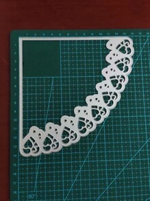 1入組心形設計切割模具用於DIY工藝高錳鋼切割模板