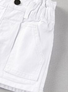 小女童紙袋腰牛仔半身裙