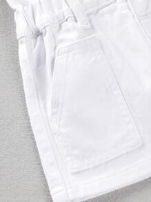 小女童紙袋腰牛仔半身裙