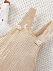 Neonato 3 pezzi Body salopette monocolore