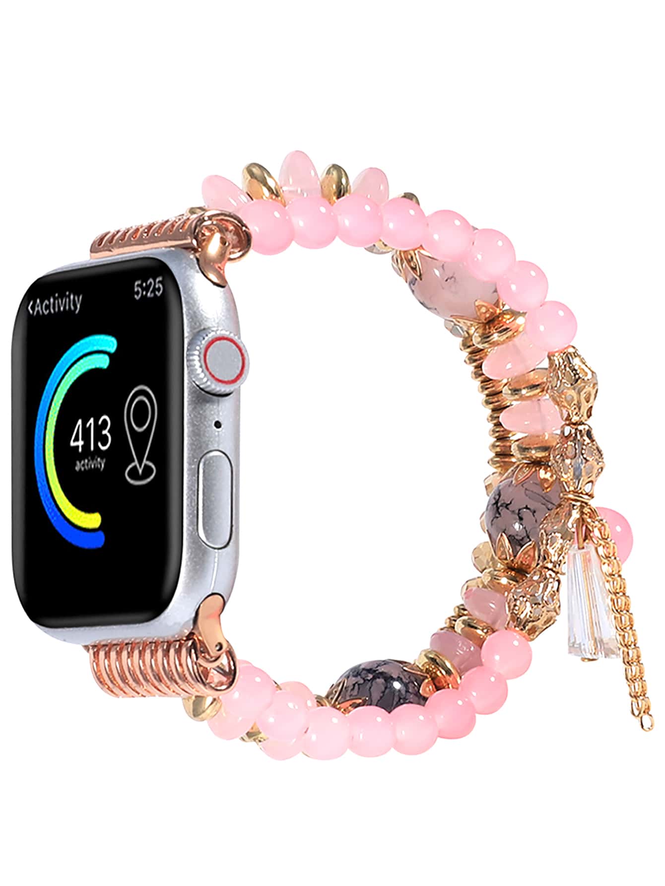 Dây đeo đồng hồ tua rua đính cườm thời trang Tương thích với Apple Watch Ultra 2/1, Se 9/8/7/6/5/4/3/2/1, Kích thước dây đeo 38/40/41/42/44/45/49mm - Nhiều màu - Xem 1