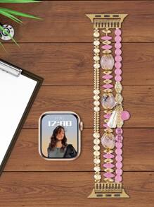 Dây đeo đồng hồ tua rua đính cườm thời trang Tương thích với Apple Watch Ultra 2/1, Se 9/8/7/6/5/4/3/2/1, Kích thước dây đeo 38/40/41/42/44/45/49mm - Nhiều màu - Xem 6