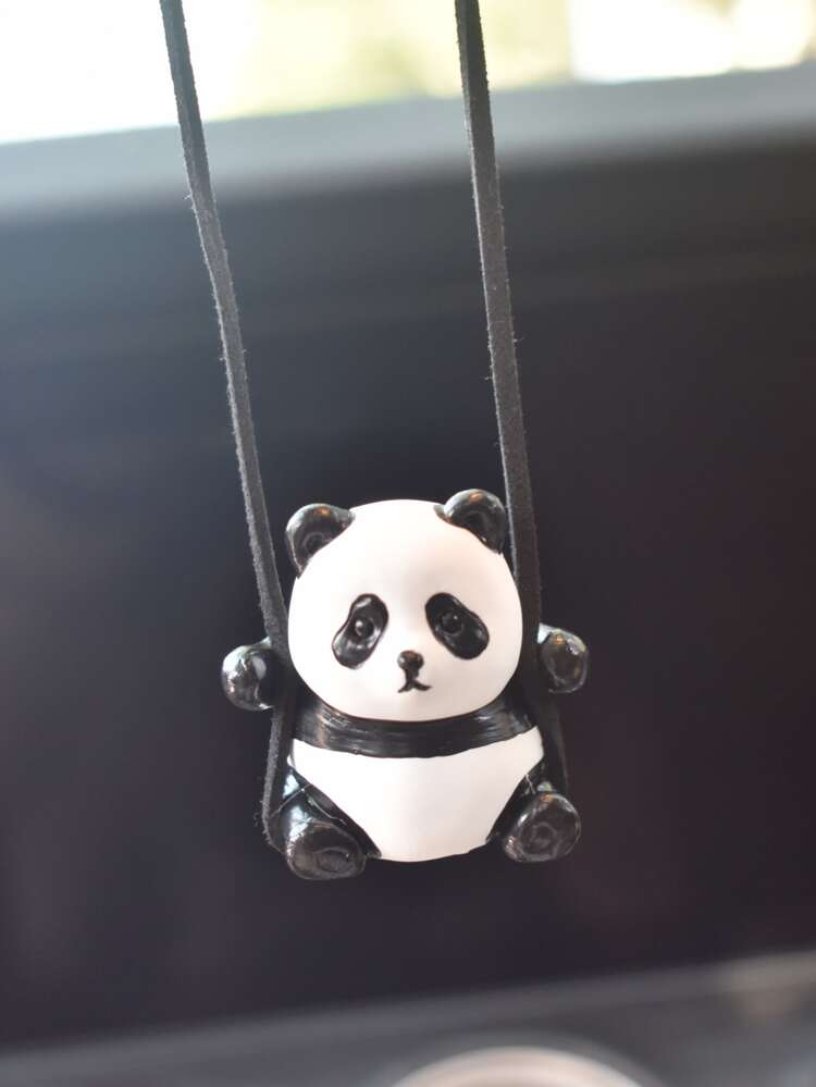 1pc Cartoon Panda Design Car Hanging Ornament