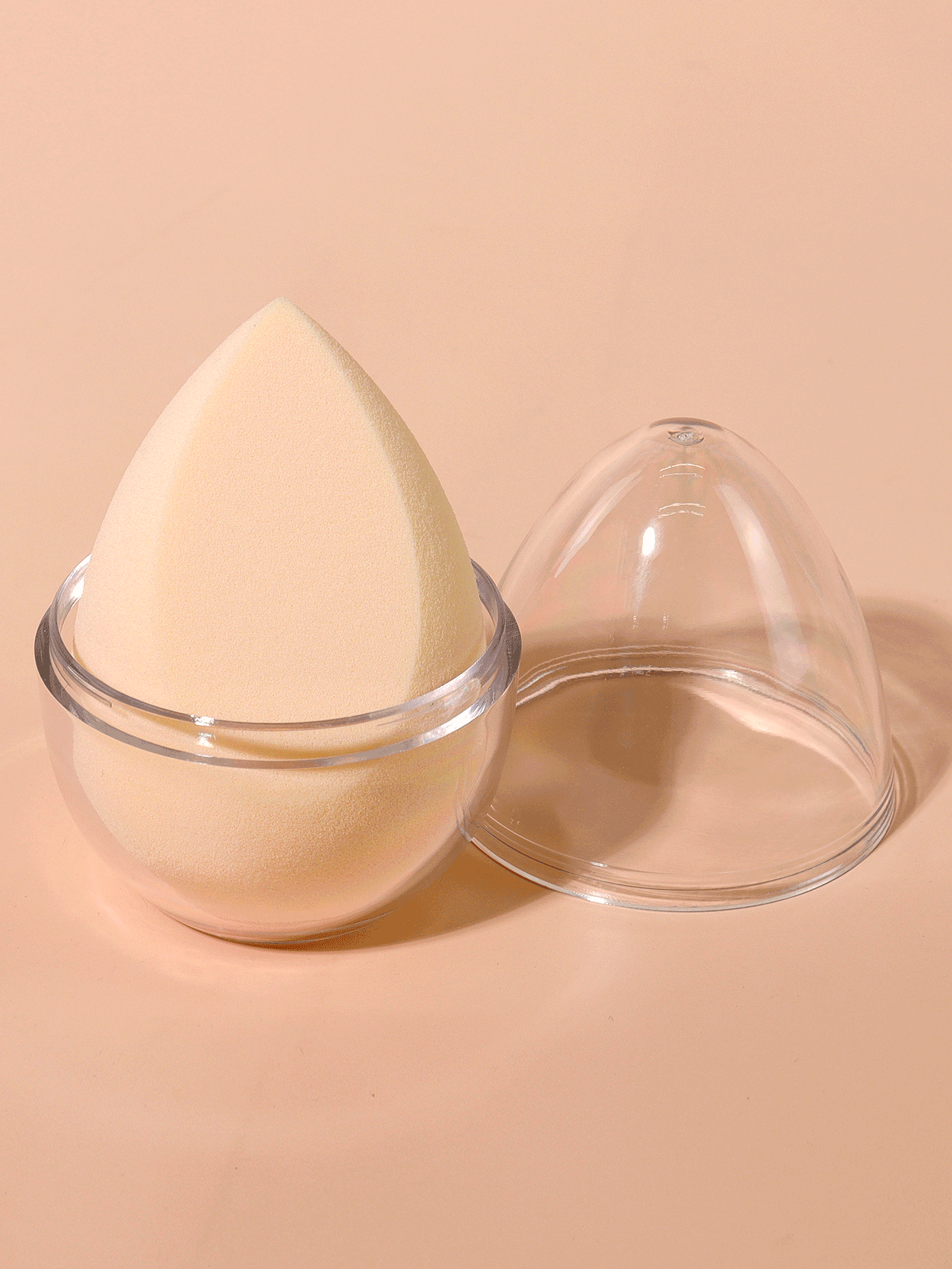 1pc Makeup Sponge With Storage Box,2 powder puff sets, beauty eggs