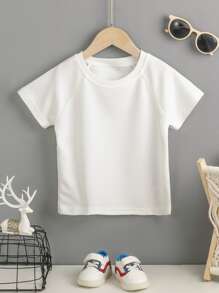 Niñito 3 piezas Camiseta unicolor de manga raglán - Multicolor - Ver 3