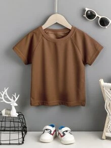 Niñito 3 piezas Camiseta unicolor de manga raglán - Multicolor - Ver 6