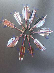 10入組不銹鋼管狀噴嘴用於烘焙銀色奶油管狀噴嘴